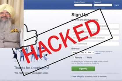 इकबाल सिंह लालपुरा का फेसबुक अकाउंट हैक