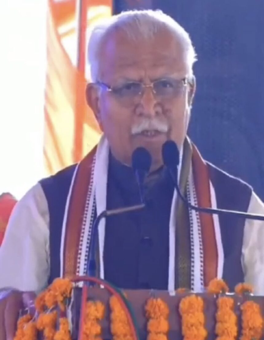 कांग्रेस ने जो काम 65 साल में नहीं किया, उससे अधिक काम मोदी जी ने 10 साल में करके दिखा दिय़ा:- पूर्व मुख्यमंत्री मनोहर लाल