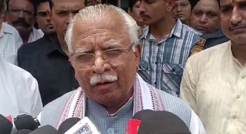 भाऊ गैंग के तीन सदस्यों के एनकाउंटर को केंद्रीय मंत्री मनोहर लाल ने ठहराया उचित