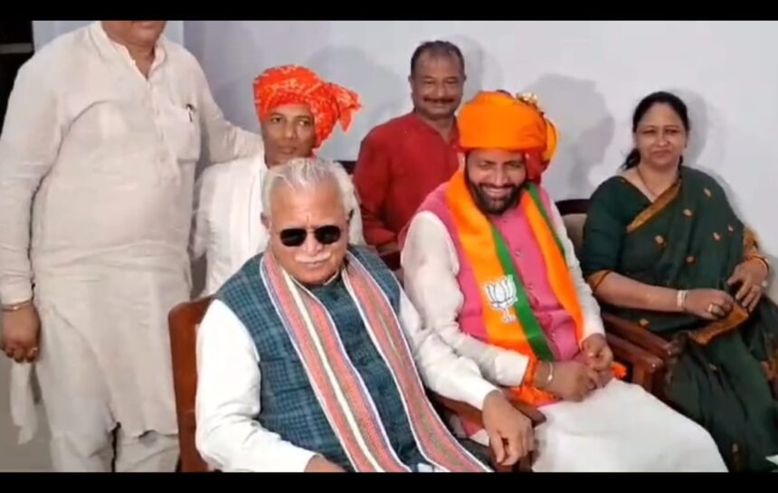 कुरुक्षेत्र में मुख्यमंत्री नायब सैनी ने भरा नामांकन, केंद्रीय मंत्री मनोहर लाल ने दिया समर्थन”