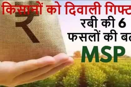 किसानों की बल्ले-बल्ले: मोदी सरकार ने दिया दिवाली तोहफा; 6 फसलों का बढ़ाया समर्थन मूल्य
