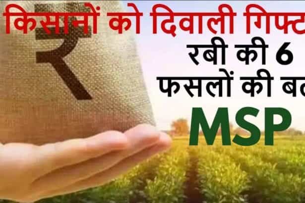 किसानों की बल्ले-बल्ले: मोदी सरकार ने दिया दिवाली तोहफा; 6 फसलों का बढ़ाया समर्थन मूल्य