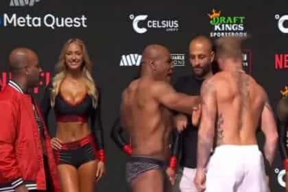 माइक टायसन के 58 में भी नहीं बदले तेवर, ब्लॉकबस्टर फाइट से पहले विपक्षी मुक्केबाज को सरेआम मार दिया थप्पड़