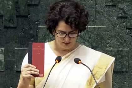 प्रियंका गांधी ने संसद सत्र के तीसरे दिन वायनाड सांसद के तौर पर शपथ ली, संसद में गांधी परिवार के तीन सदस्य एक साथ दिखेंगे