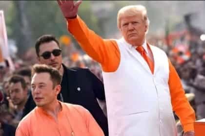डोनाल्ड ट्रंप की जीत से हिंदुत्व समर्थक खुश: शेयर हो रही ‘भगवाधारी’ डोनाल्ड की तस्वीरें