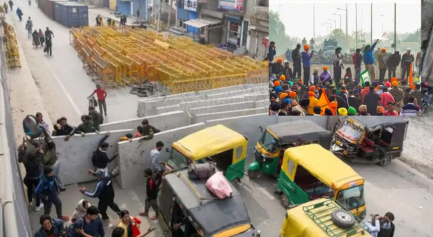 किसान आंदोलन को लेकर बॉर्डर पर हंगामा : नोएडा से दिल्ली तक लंबा जाम