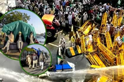 किसानों के ‘दिल्ली चलो’ मार्च को हरियाणा पुलिस ने रोका : आगे बढ़ने के लिए दिल्ली पुलिस से लेनी होगी अनुमति