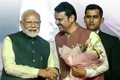 महाराष्ट्र की राजनीति : देवेंद्र फडणवीस ने तीसरी बार ली सीएम पद की शपथ; एकनाथ शिंदे और अजित पवार बने डिप्टी सीएम