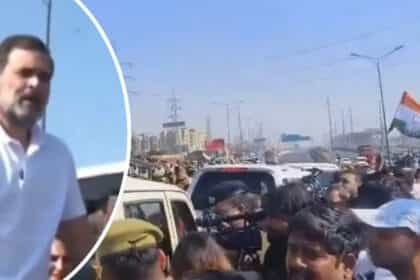 राहुल-प्रियंका गाजीपुर बार्डर से लौटे : संभल जाने की नहीं मिली अनुमति