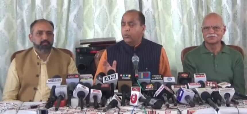 कांग्रेस नेताओं के बयान पाकिस्तान को दे रहे समर्थन, सीएम सुक्खू अपने मंत्रियों की जुबान पर लगाए लगाम: जयराम ठाकुर