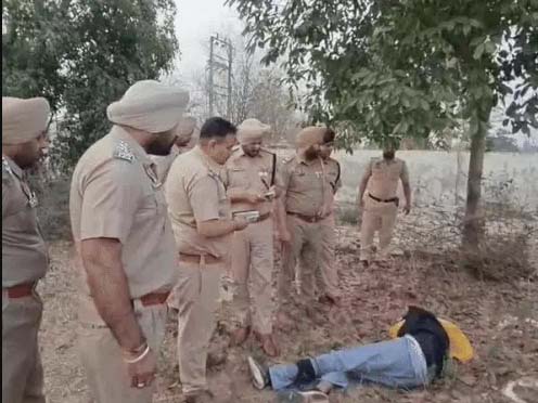 जालंधर पुलिस और गैंगस्टर के बीच आज सुबह मुठभेड़: गैंगस्टर नैयर घायल, पैर में लगी गोली