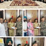 बटालियन मुख्यालय में केडेट वेलफेयर सोसाइटी द्वारा स्कॉरशिप चैक द्वारा कैडेटों का सम्मान