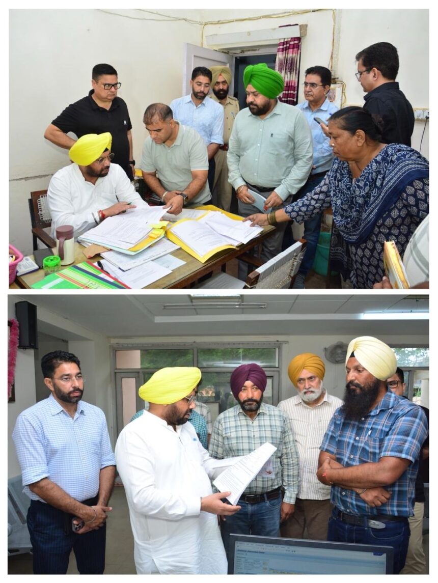 पंजाब के बिजली मंत्री हरभजन सिंह ईटीओ ने PSPCL कार्यालयों का औचक निरीक्षण किया