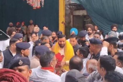 हरियाणा मुख्यमंत्री नायब सिंह सैनी का पंजाब में विरोध : ‘पानी चोर मुर्दाबाद’ के लगे नारे