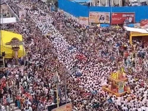 पुरी में जगन्नाथ रथयात्रा के बाद मची भगदड़: 3 की मौत:50 लोग घायल