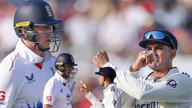 क्राउली-गिल विवाद : तीसरे दिन के अंतिम ओवर में हुआ ड्रामा, दुनिया भर के क्रिकेटर्स और फैंस इस पर दे रहे प्रतिक्रियाएं