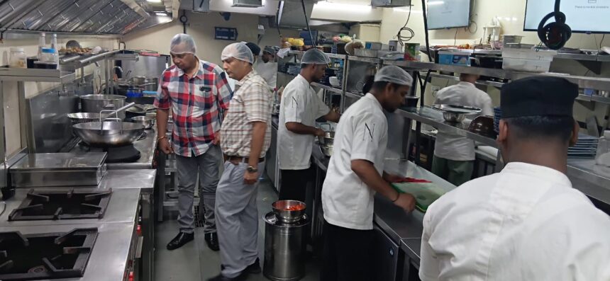 खाद्य सुरक्षा टीम ने नोटोरियस क्लब का निरीक्षण किया, दो खाद्य पदार्थों के नमूने लिए*