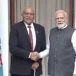 फिजी के प्रधानमंत्री ने पीएम मोदी से की मुलाकात
