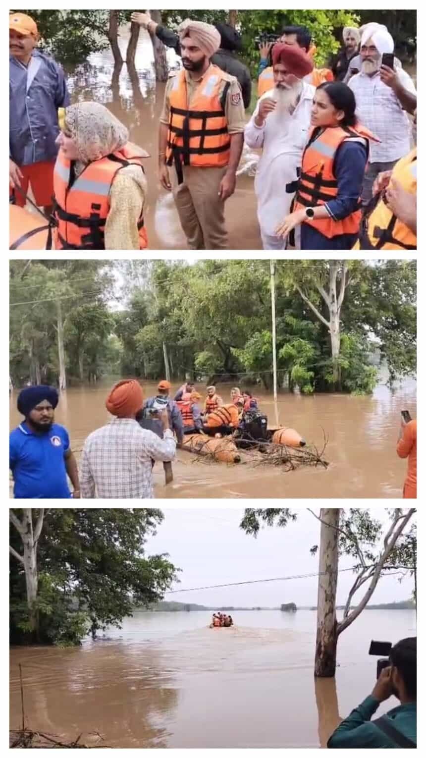 अमृतसर के अजनाला इलाके में रावी नदी का पानी घुसा, धुस्सी बांध टूटने से कई गांवों में हालात गंभीर