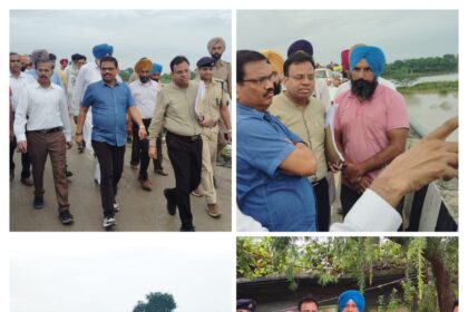 सुल्तानपुर लोधी में मुख्य सचिव के.ए.पी. सिन्हा ने बाढ़ प्रभावित क्षेत्रों का किया दौरा, राहत कार्यों की समीक्षा