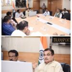 केंद्रीय मंत्री श्री नितिन गडकरी ने राष्ट्रीय राजमार्गों को हुए नुकसान पर समीक्षा बैठक की