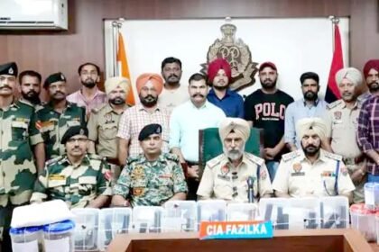 भारत-पाकिस्तान सीमा पर बड़ी साजिश का भंडाफोड़ : 18 पिस्तौल और 1847 कारतूस बरामद, 2 गिरफ्तार