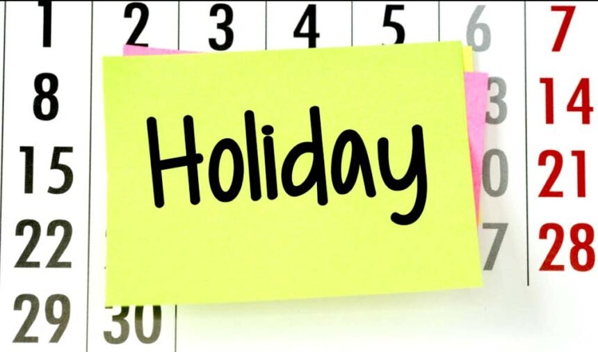 भगवान वाल्मीकि जी महाराज के प्रकट उत्सव के उपलक्ष्य में 6 अक्तूबर को 12 बजे के बाद स्कूलों, कॉलेजों और आई.टी.आई. में दोपहर छुट्टी की घोषणा