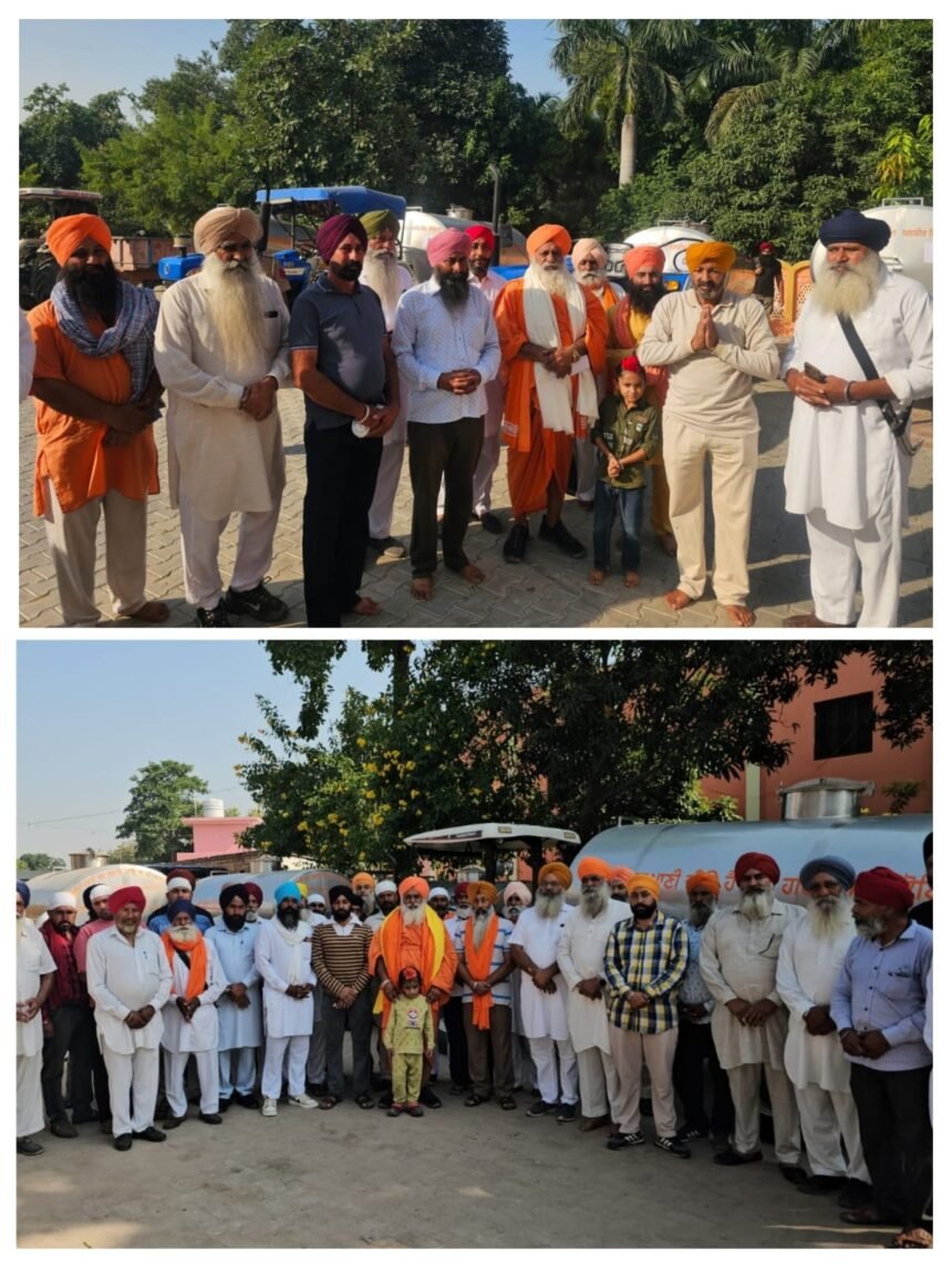 संत सीचेवाल का दिवाली पर पर्यावरणमय तोहफ़ा — जालंधर व कपूरथला के 25 गांवों को मिलीं स्टील की पानी टंकियां, अब तक बाँटी जा चुकीं 215 टंकियां