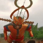 दशहरा ग्राउंड खड़े गए किए रावण के पुतले की गर्दन अचानक से टूटी : मची चीख-पुकार