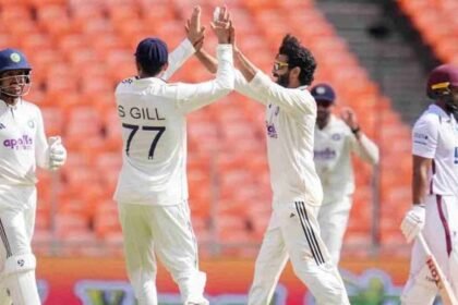 भारत ने दो टेस्ट मैचों की सीरीज के पहले मुकाबले में वेस्टइंडीज को पारी और 140 रन से हराया : ढाई दिन में जीता अहमदाबाद टेस्ट