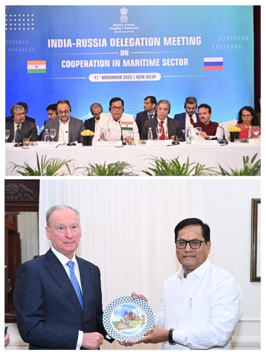 सोनोवाल–पात्रुशेव की मुलाकात: भारत–रूस समुद्री सहयोग को नई मजबूती