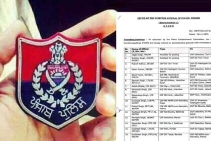 पंजाब के DGP गौरव यादव ने कई पुलिस अफसरों के किए तबादले : फिल्लौर के DSP सरवन सिंह को ACP क्राइम की जिम्मेदारी, कैंट ACP बबनदीप को होशियारपुर भेजा