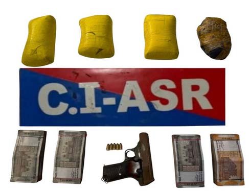 पंजाब में नशे के खिलाफ चल रही मुहिम के तहत काउंटर इंटेलिजेंस ने 4 किलो हेरोइन पकड़ा : तीन तस्कर काबू; पिस्तौल-5 कारतूस व 3.90 लाख ड्रग मनी बरामद