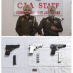 कमिश्नरेट पुलिस जालंधर की बड़ी कार्रवाई: 2 आरोपी काबू, 32 बोर के 3 अवैध पिस्तौल और 6 जिंदा कारतूस बरामद