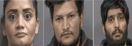 कनाडा के ब्रैम्पटन शहर में भारतीय मूल के तीन कनाडाई नागरिकों को पुलिस ने किया अरेस्ट : वाहन चोरी गिरोह से जुडे़ थे; आरोपियों में एक महिला भी शामिल