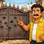 लुधियाना में शाही मोहल्ला में 10 नकाबपोश हमलावरों ने एक टूर एंड ट्रैवल कारोबारी के घर पर पर चलाई गोलियां