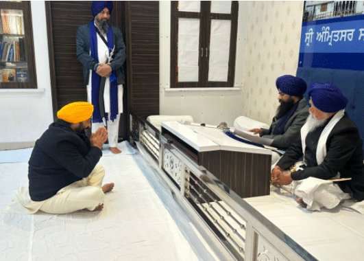 श्री अकाल तख्त साहिब में 40 मिनट पेश हुए पंजाब CM  जत्थेदार बोले— मुख्यमंत्री ने माना, सिख सिद्धांत–मर्यादा का ज्ञान नहीं; वायरल वीडियो की होगी जांच