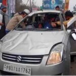 रफ्तार का कहर: जालंधर हाईवे पर बस की टक्कर से कार पलटी, बड़ा नुकसान टला