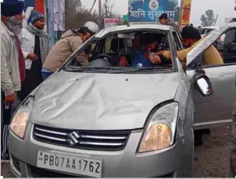 रफ्तार का कहर: जालंधर हाईवे पर बस की टक्कर से कार पलटी, बड़ा नुकसान टला