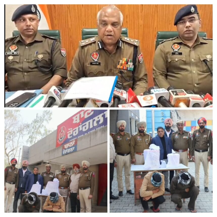 गुरदासपुर पुलिस की बड़ी कार्रवाई: 2 अलग-अलग मामलों में 11 किलो हेरोइन व 5.75 लाख की ड्रग मनी बरामद, 2 तस्कर गिरफ्तार