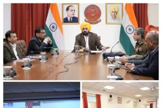 चंडीगढ़ में सीएम भगवंत मान की उच्चस्तरीय बैठक, राज्य भर के पुलिस कमिश्नरों व एसएसपी के साथ कानून-व्यवस्था पर मंथन, ‘ड्रग्स और गैंगस्टरों के खिलाफ जंग’ की समीक्षा