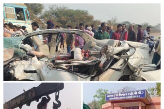 धमतरी में हुई सड़क दुर्घटना में कोबरा बटालियन के 3 जवानों समेत 4 लोगों की मौत