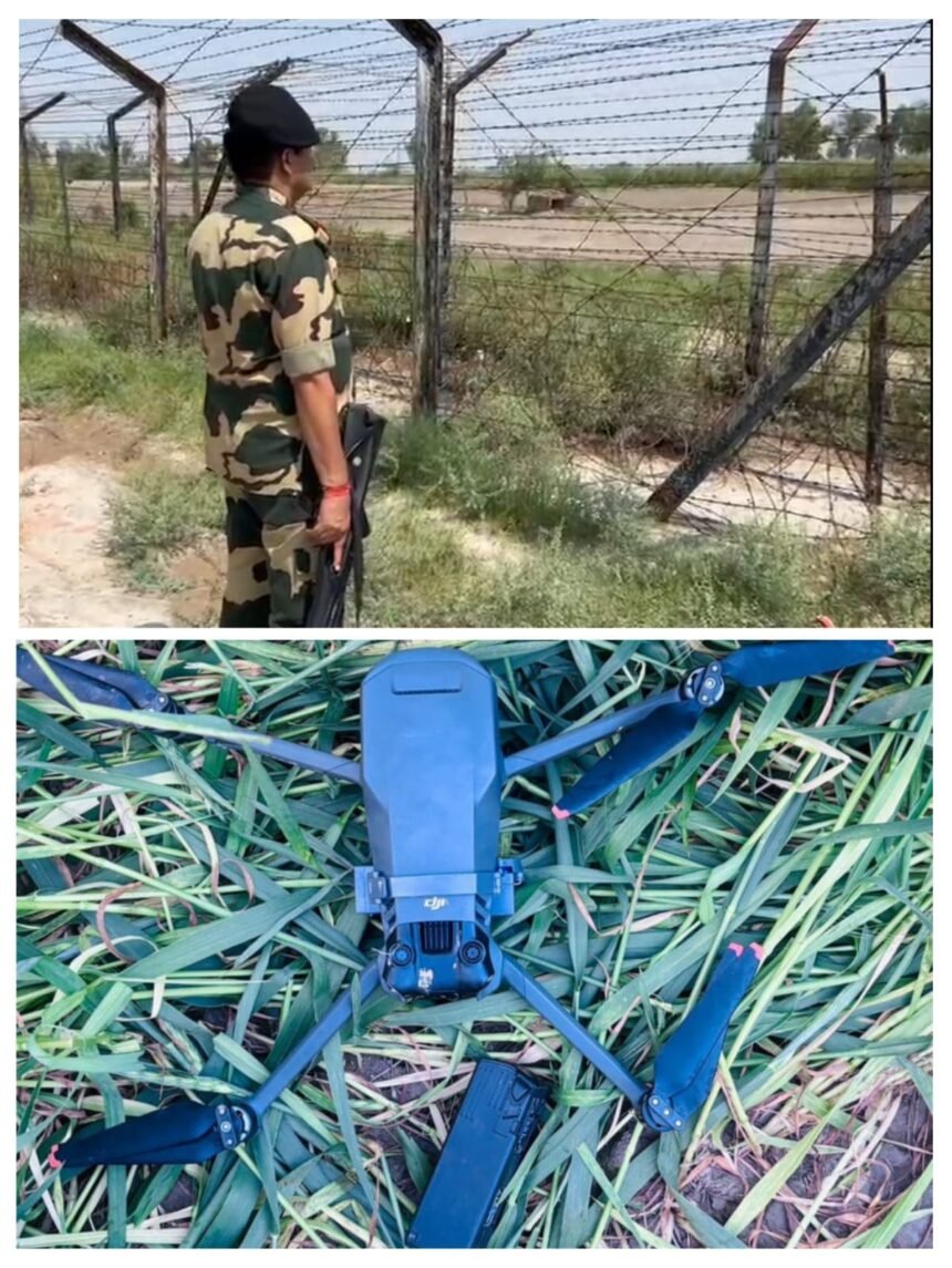 जलालाबाद बॉर्डर पर पाकिस्तान से आए ड्रोन को BSF ने किया बरामद, इलाके को सील कर चलाया गया सर्च ऑपरेशन