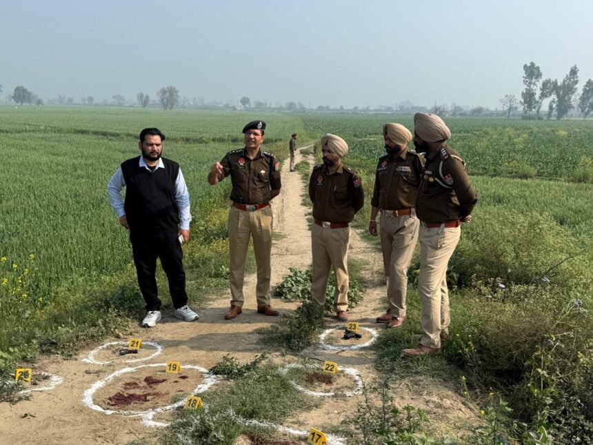 सरपंच हरब्रिंदर सिंह हत्याकांड का मुख्य आरोपी गिरफ्तार, मुठभेड़ में दोनों आरोपी घायल, हथियार और बाइक बरामद**