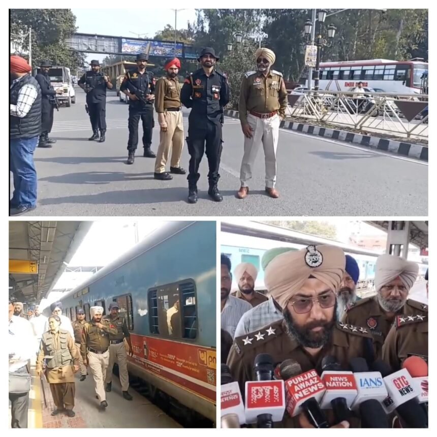 ईमेल से बम धमाकों की धमकी के बाद अमृतसर पुलिस हाई अलर्ट पर, शहरभर में चला विशेष चेकिंग अभियान**