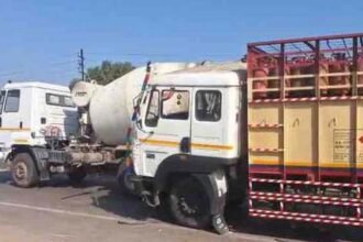 जालंधर हाईवे पर भीषण हादसा: सिलेंडर से भरे ट्रक की दूसरे ट्रक से टक्कर, लंबा जाम