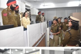 स्पैशल डीजीपी गुरप्रीत कौर ने जालंधर कमिश्नरेट पुलिस लाइन में अधिकारियों के साथ की विशेष बैठक 