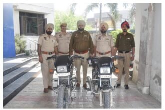 जालंधर में पुलिस की बड़ी कार्रवाई: बस्ती बावा खेल थाना पुलिस ने लूटपाट मामले में 4 आरोपियों को किया गिरफ्तार, चोरी की मोटरसाइकिल बरामद