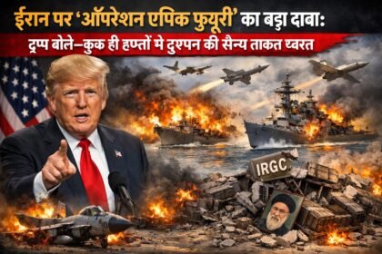 ईरान पर ‘ऑपरेशन एपिक फ्यूरी’ का बड़ा दावा: ट्रम्प बोले—कुछ ही हफ्तों में दुश्मन की सैन्य ताकत ध्वस्त
