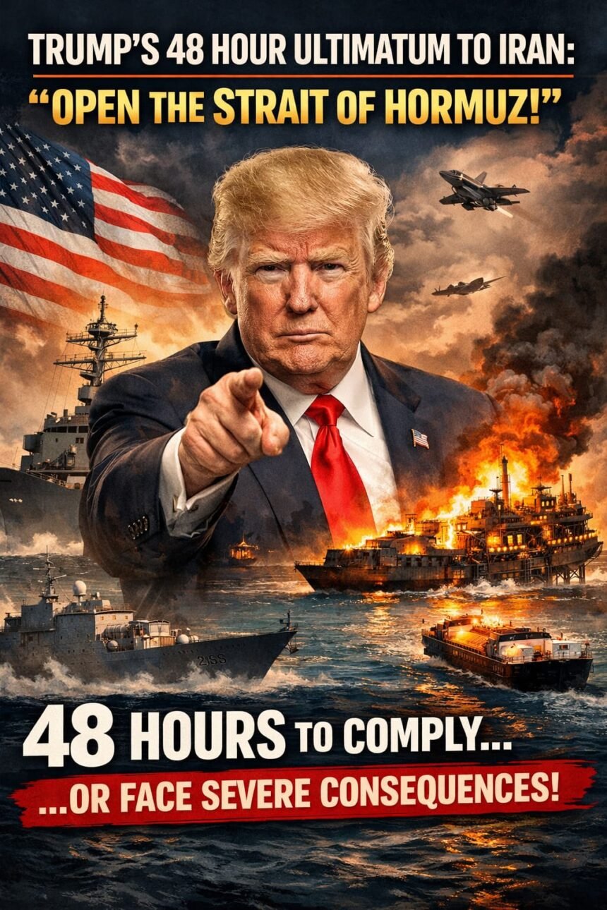US राष्ट्रपति डोनाल्ड ट्रंप ने ईरान को होर्मुज जलडमरूमध्य खोलने के लिए 48 घंटे का अल्टीमेटम दिया